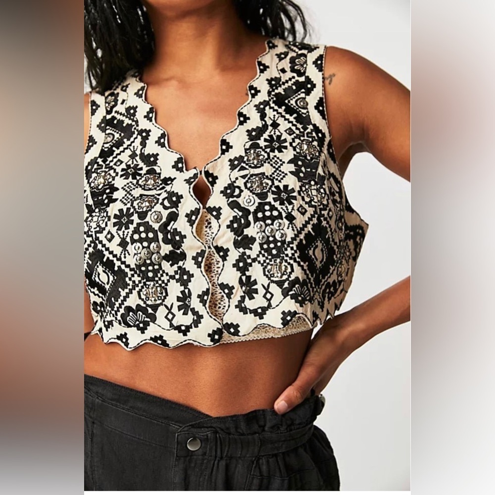 Free People Marigold Vest NEW - Picture 2 of 16
